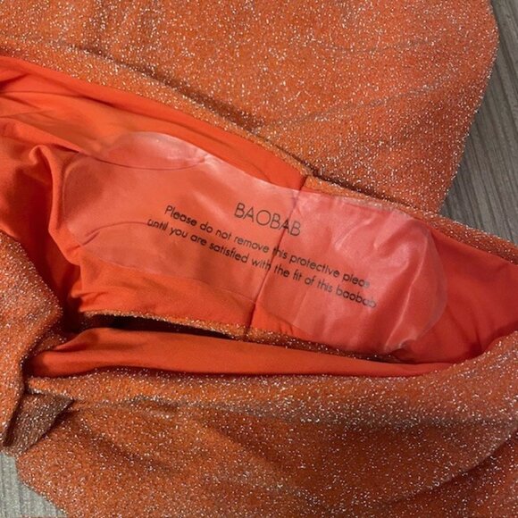 NWT Baobab Nikka One Shoulder One Piece Swimsuit Size XS Mandarine - Picture 10 of 16